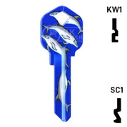 Happy Keys- Dolphins Key (Choose Keyway) Residential-Commercial Key Howard Keys