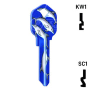 Happy Keys- Dolphins Key (Choose Keyway) Residential-Commercial Key Howard Keys