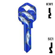 Happy Keys- Dolphins Key (Choose Keyway) Residential-Commercial Key Howard Keys