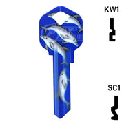 Happy Keys- Dolphins Key (Choose Keyway) Residential-Commercial Key Howard Keys