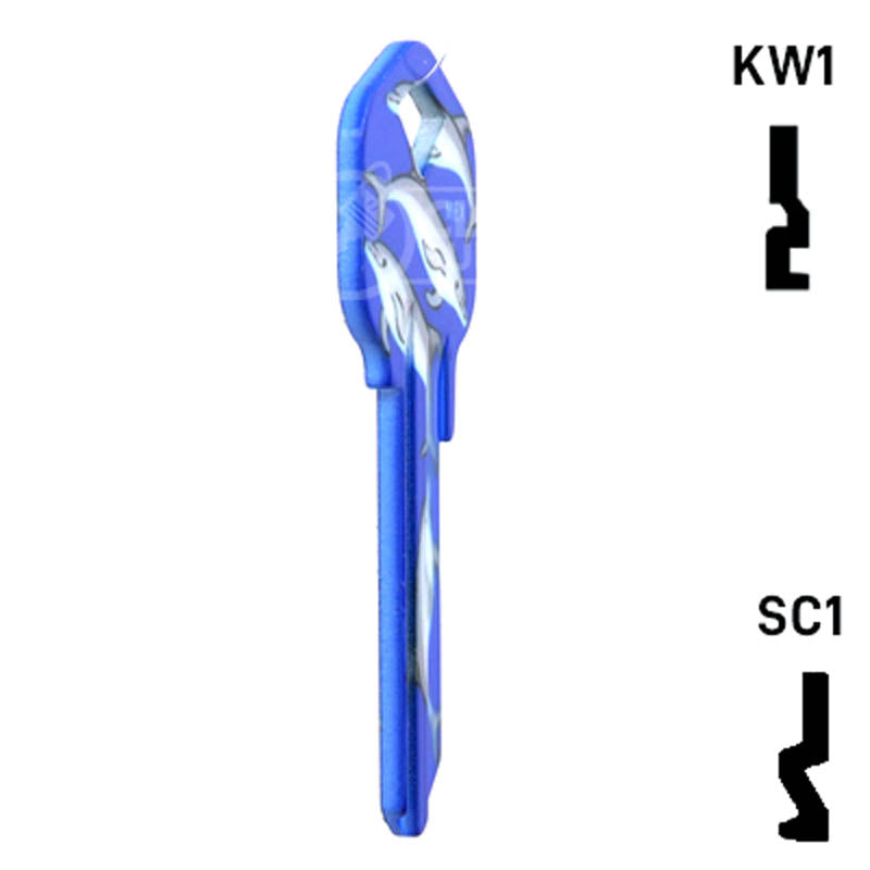 Happy Keys- Dolphins Key (Choose Keyway) Residential-Commercial Key Howard Keys