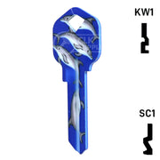 Happy Keys- Dolphins Key (Choose Keyway) Residential-Commercial Key Howard Keys
