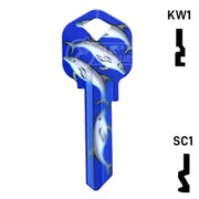 Happy Keys- Dolphins Key (Choose Keyway) Residential-Commercial Key Howard Keys