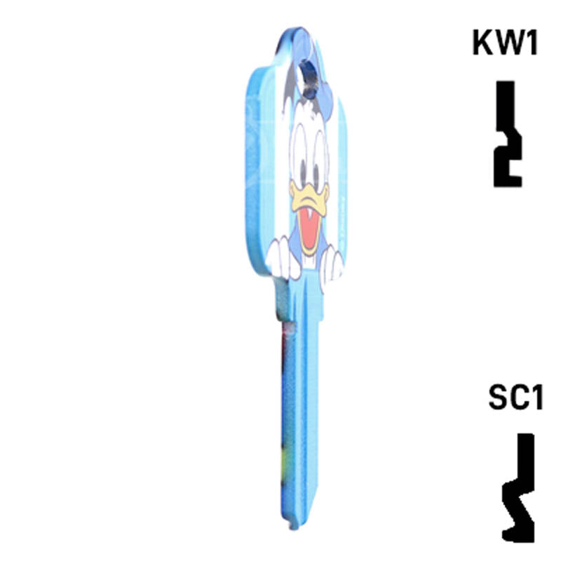 Happy Keys- Donald Duck Key (Choose Keyway) Residential-Commercial Key Howard Keys