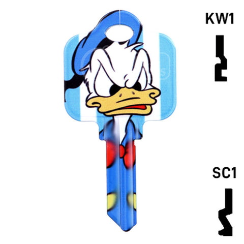 Happy Keys- Donald Duck Key (Choose Keyway) Residential-Commercial Key Howard Keys