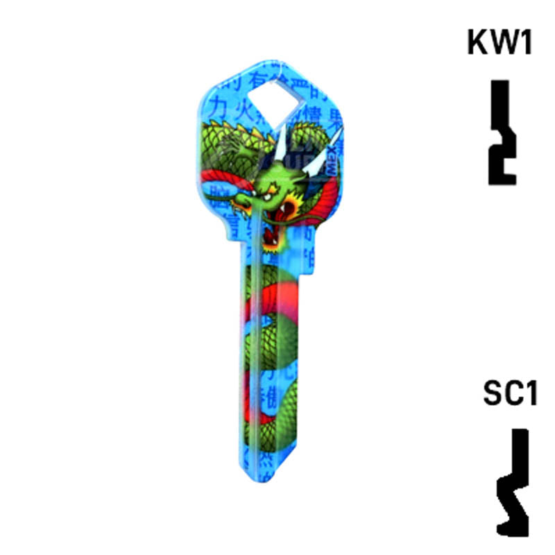 Happy Keys- Dragon Key (Choose Keyway) Residential-Commercial Key Howard Keys