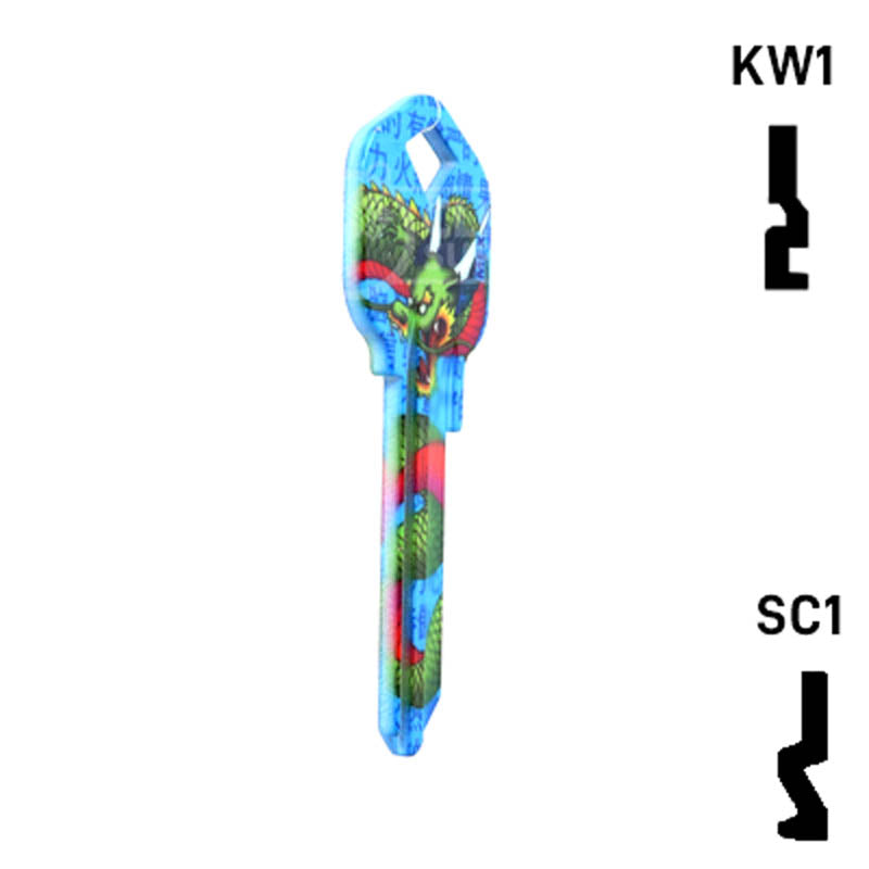 Happy Keys- Dragon Key (Choose Keyway) Residential-Commercial Key Howard Keys