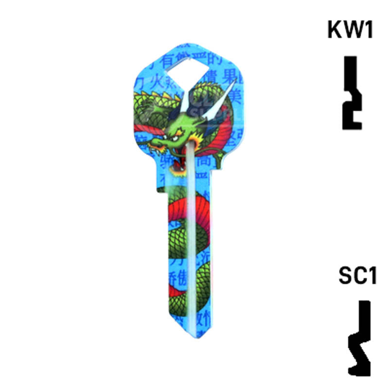 Happy Keys- Dragon Key (Choose Keyway) Residential-Commercial Key Howard Keys