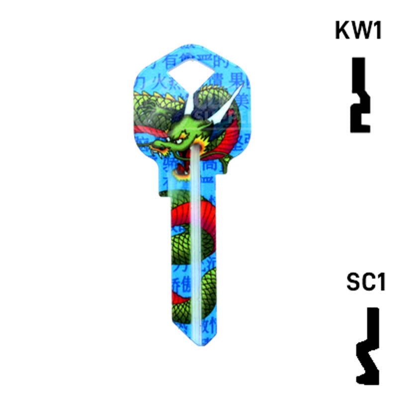 Happy Keys- Dragon Key (Choose Keyway) Residential-Commercial Key Howard Keys