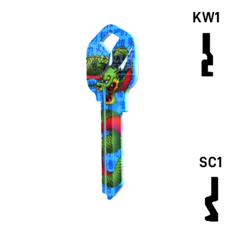 Happy Keys- Dragon Key (Choose Keyway) Residential-Commercial Key Howard Keys