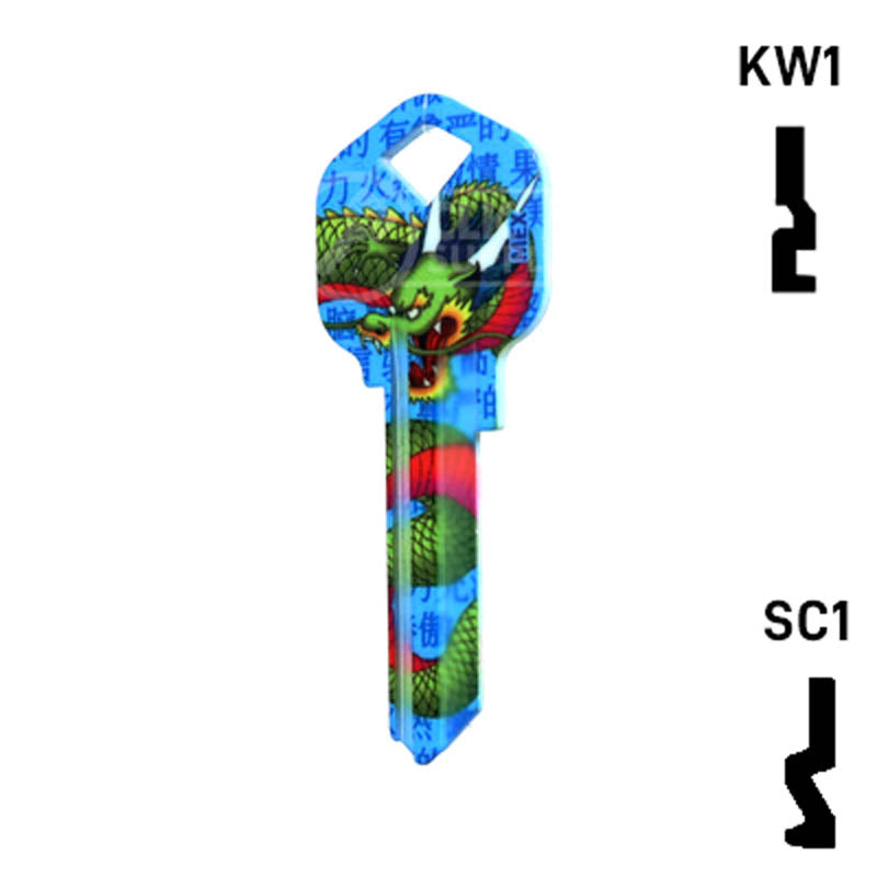 Happy Keys- Dragon Key (Choose Keyway) Residential-Commercial Key Howard Keys