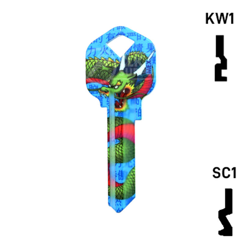 Happy Keys- Dragon Key (Choose Keyway) Residential-Commercial Key Howard Keys