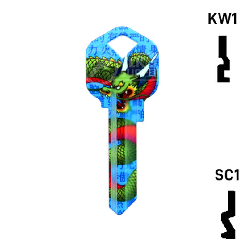 Happy Keys- Dragon Key (Choose Keyway) Residential-Commercial Key Howard Keys