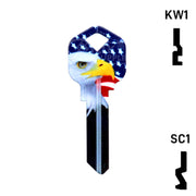 Happy Keys- Eagle Liberty Key (Choose Keyway) Residential-Commercial Key Howard Keys