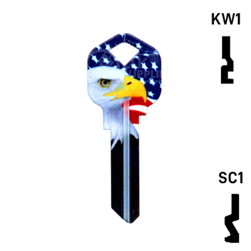 Happy Keys- Eagle Liberty Key (Choose Keyway) Residential-Commercial Key Howard Keys