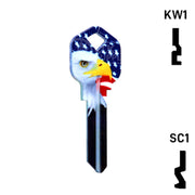 Happy Keys- Eagle Liberty Key (Choose Keyway) Residential-Commercial Key Howard Keys