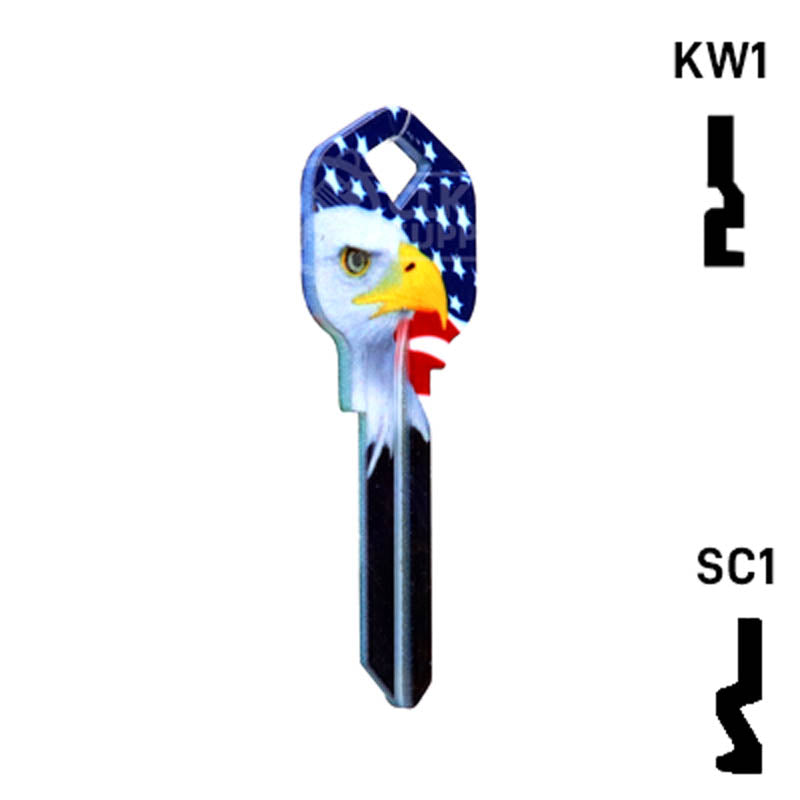 Happy Keys- Eagle Liberty Key (Choose Keyway) Residential-Commercial Key Howard Keys