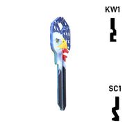 Happy Keys- Eagle Liberty Key (Choose Keyway) Residential-Commercial Key Howard Keys