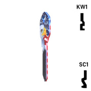 Happy Keys- Eagle Liberty Key (Choose Keyway) Residential-Commercial Key Howard Keys