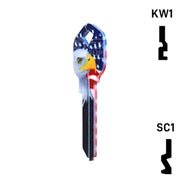 Happy Keys- Eagle Liberty Key (Choose Keyway) Residential-Commercial Key Howard Keys