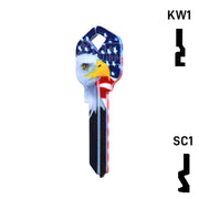 Happy Keys- Eagle Liberty Key (Choose Keyway) Residential-Commercial Key Howard Keys