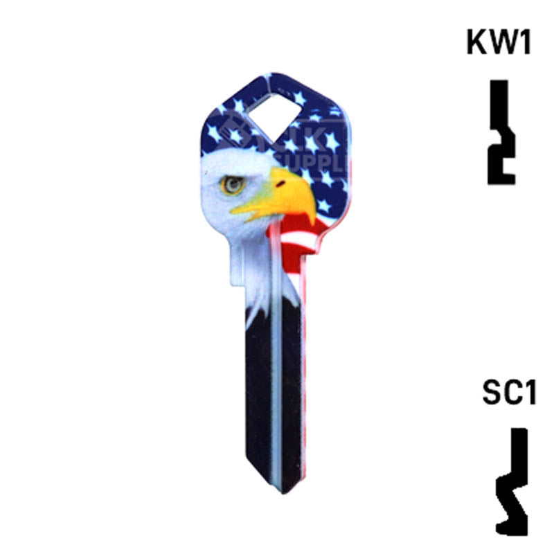 Happy Keys- Eagle Liberty Key (Choose Keyway) Residential-Commercial Key Howard Keys