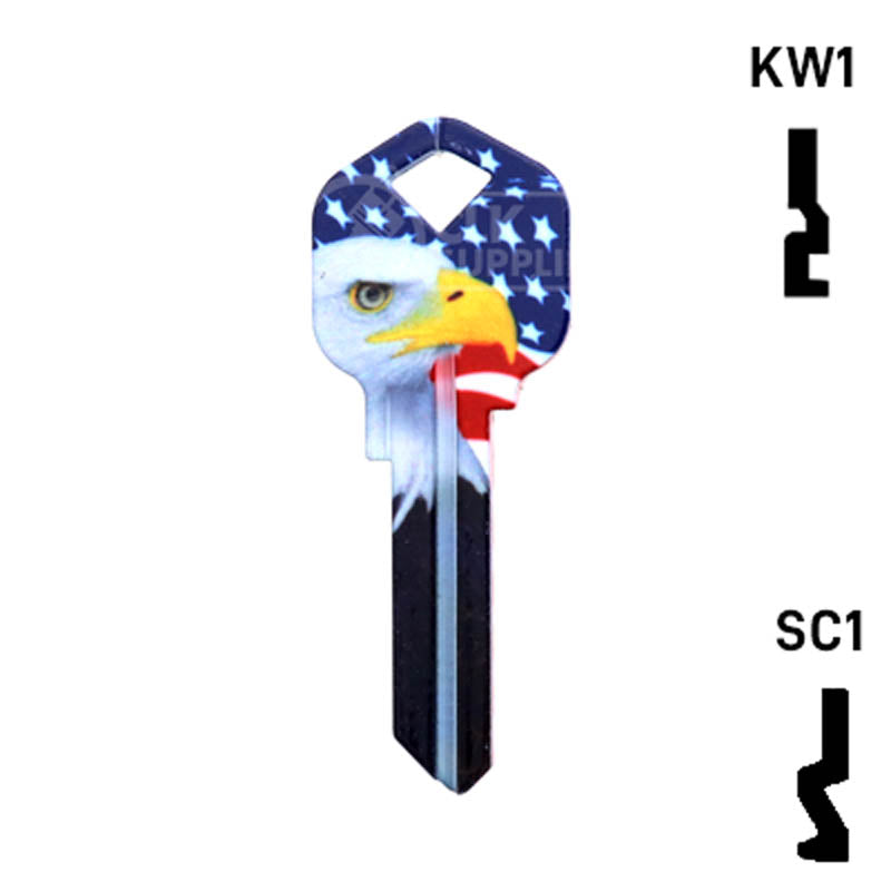 Happy Keys- Eagle Liberty Key (Choose Keyway) Residential-Commercial Key Howard Keys