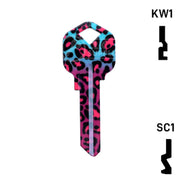Happy Keys- Fashion Leopard Key (Choose Keyway) Residential-Commercial Key Howard Keys