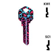 Happy Keys- Fashion Leopard Key (Choose Keyway) Residential-Commercial Key Howard Keys