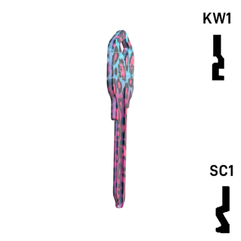 Happy Keys- Fashion Leopard Key (Choose Keyway) Residential-Commercial Key Howard Keys