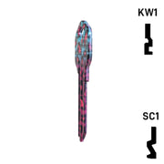 Happy Keys- Fashion Leopard Key (Choose Keyway) Residential-Commercial Key Howard Keys