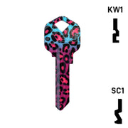 Happy Keys- Fashion Leopard Key (Choose Keyway) Residential-Commercial Key Howard Keys