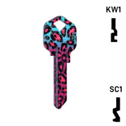 Happy Keys- Fashion Leopard Key (Choose Keyway) Residential-Commercial Key Howard Keys
