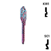 Happy Keys- Fashion Leopard Key (Choose Keyway) Residential-Commercial Key Howard Keys