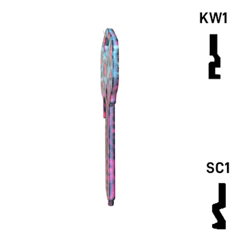 Happy Keys- Fashion Leopard Key (Choose Keyway) Residential-Commercial Key Howard Keys
