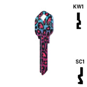 Happy Keys- Fashion Leopard Key (Choose Keyway) Residential-Commercial Key Howard Keys