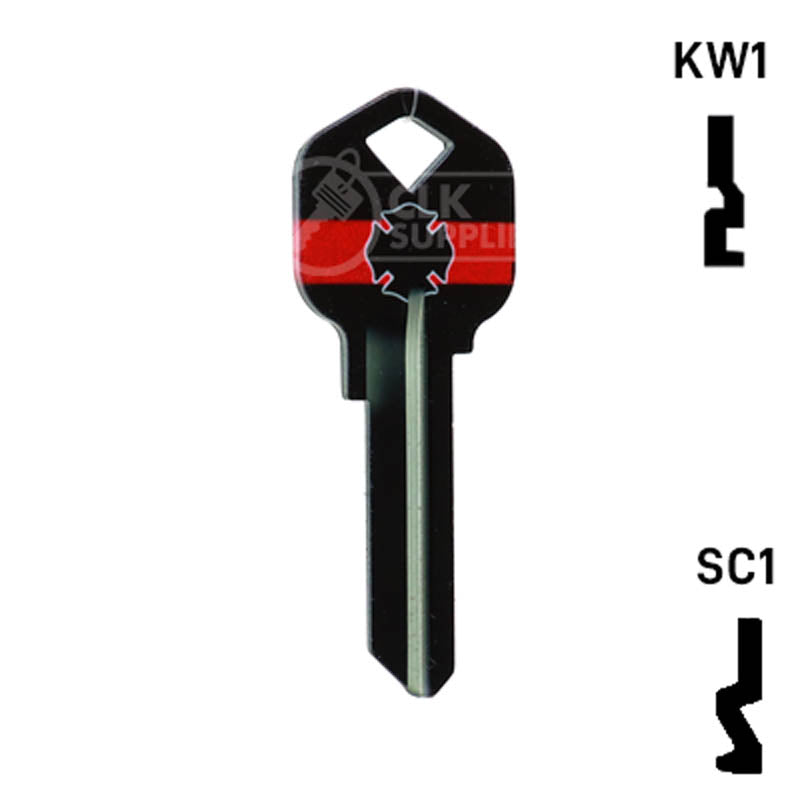 Happy Keys- Firefighter Key (Choose Keyway) Residential-Commercial Key Howard Keys
