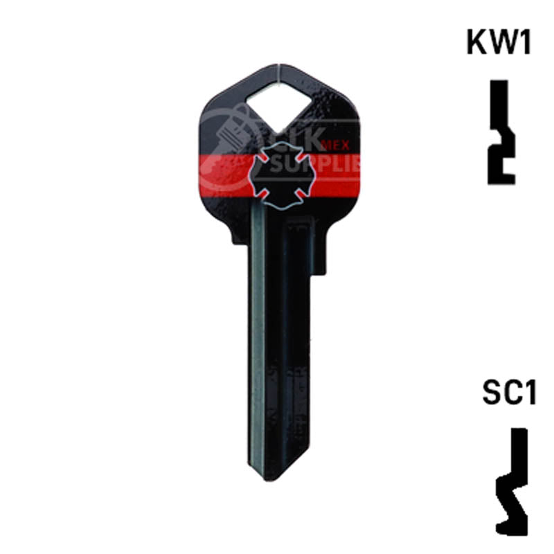 Happy Keys- Firefighter Key (Choose Keyway) Residential-Commercial Key Howard Keys