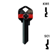 Happy Keys- Firefighter Key (Choose Keyway) Residential-Commercial Key Howard Keys