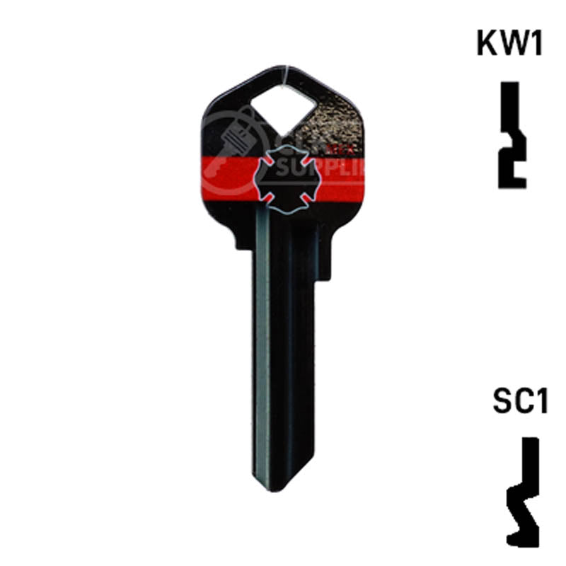 Happy Keys- Firefighter Key (Choose Keyway) Residential-Commercial Key Howard Keys
