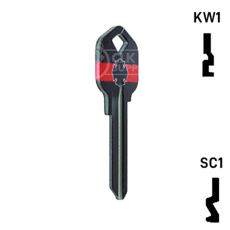 Happy Keys- Firefighter Key (Choose Keyway) Residential-Commercial Key Howard Keys