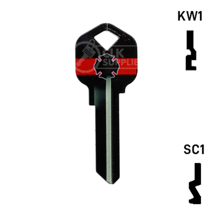 Happy Keys- Firefighter Key (Choose Keyway) Residential-Commercial Key Howard Keys