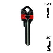 Happy Keys- Firefighter Key (Choose Keyway) Residential-Commercial Key Howard Keys