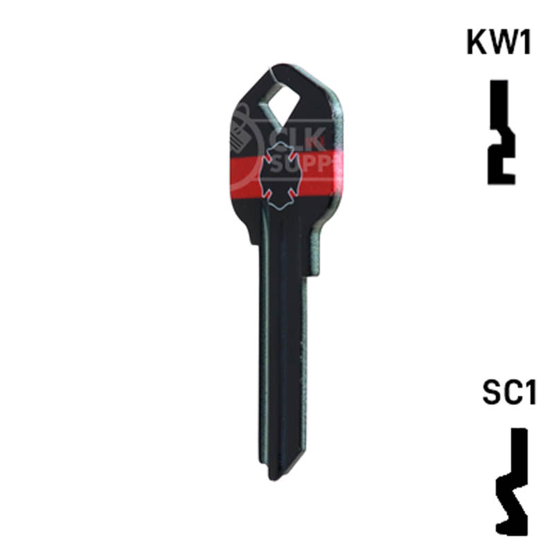 Happy Keys- Firefighter Key (Choose Keyway) Residential-Commercial Key Howard Keys