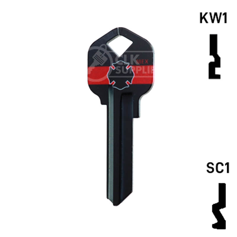 Happy Keys- Firefighter Key (Choose Keyway) Residential-Commercial Key Howard Keys