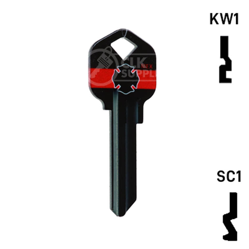 Happy Keys- Firefighter Key (Choose Keyway) Residential-Commercial Key Howard Keys