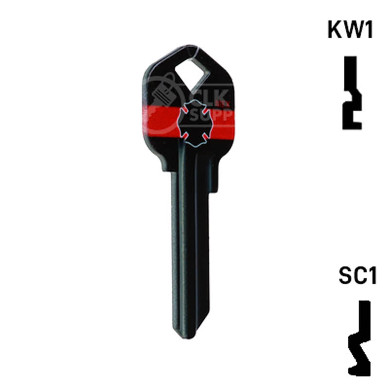 Happy Keys- Firefighter Key (Choose Keyway) Residential-Commercial Key Howard Keys