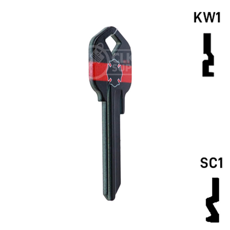 Happy Keys- Firefighter Key (Choose Keyway) Residential-Commercial Key Howard Keys