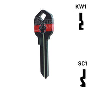 Happy Keys- Firefighter Key (Choose Keyway) Residential-Commercial Key Howard Keys