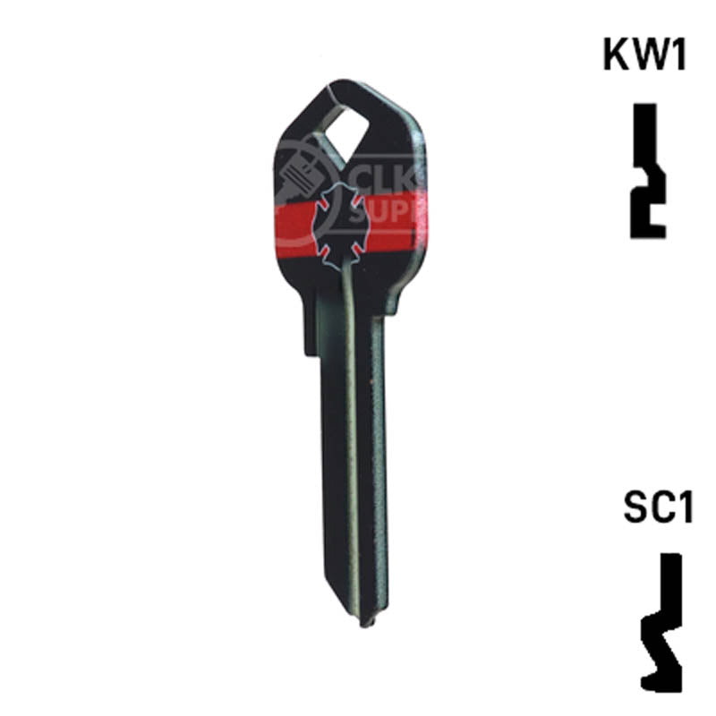 Happy Keys- Firefighter Key (Choose Keyway) Residential-Commercial Key Howard Keys